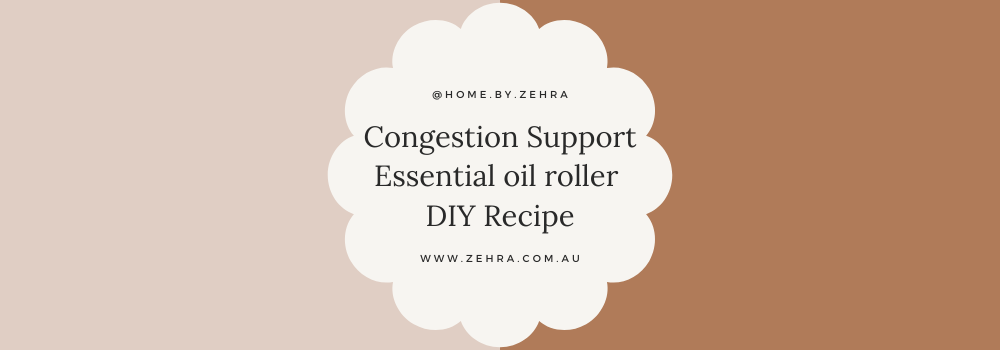 Congestion Support Essential Oil roller DIY recipe